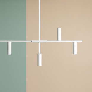 Lampa wisząca Trevo VII biała | Aldex | 145cm