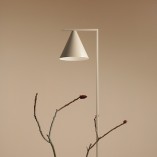 Lampa podłogowa beżowa Aldex Form | Retro i vintage