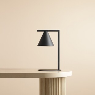 Lampa biurkowa stożek Form czarna Aldex