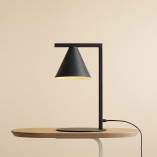 Lampa biurkowa stożek Form czarna Aldex