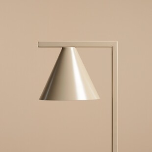 Lampa biurkowa stożek Form beżowa Aldex