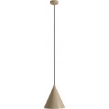 Lampa wisząca stożek beżowa Aldex Form 24cm - Stylowe oświetlenie