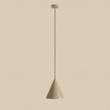 Lampa wisząca stożek beżowa Aldex Form 24cm - Stylowe oświetlenie