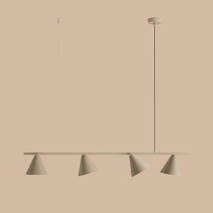 Lampa wisząca podłużna regulowana Form IV 120cm beżowa Aldex