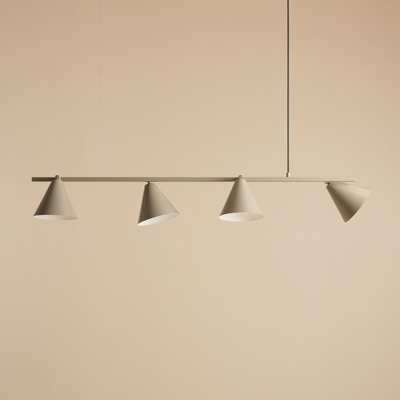 Lampa wisząca beżowa Aldex Form IV 120cm | Sklep z lampami