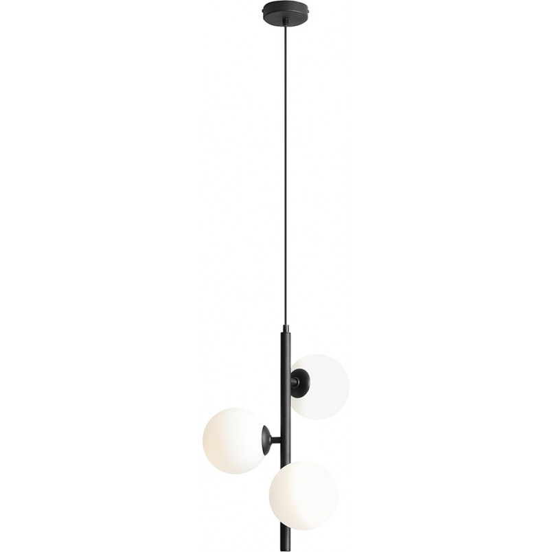 Lampa wisząca 3 kule białe/czarne Aldex | Sklep z lampami