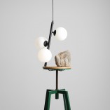 Lampa wisząca 3 kule białe/czarne Aldex | Sklep z lampami