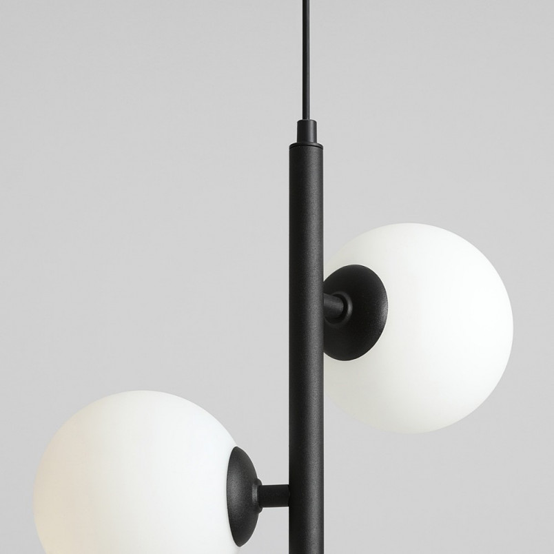Lampa wisząca 3 kule białe/czarne Aldex | Sklep z lampami