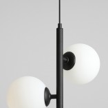 Lampa wisząca 3 kule białe/czarne Aldex | Sklep z lampami