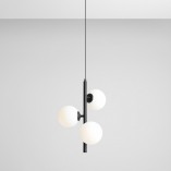 Lampa wisząca 3 kule białe/czarne Aldex | Sklep z lampami