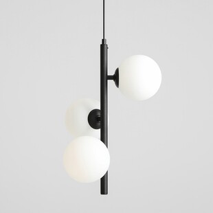 Lampa wisząca 3 kule białe/czarne Aldex | Sklep z lampami