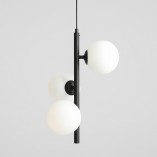 Lampa wisząca 3 kule białe/czarne Aldex | Sklep z lampami