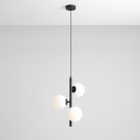 Lampa wisząca 3 kule białe/czarne Aldex | Sklep z lampami