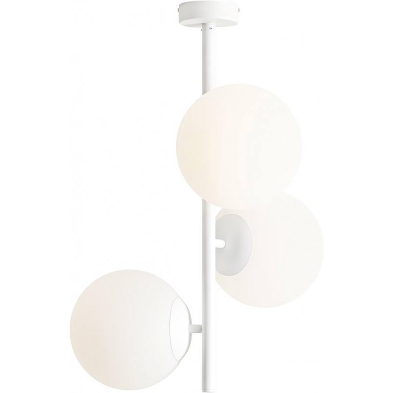 Lampa sufitowa biała Aldex Fin | 3 szkła, 46cm | Kup online