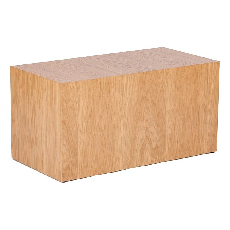 Stolik fornirowany japandi Firkant 76x38cm dąb naturalny Nordifra