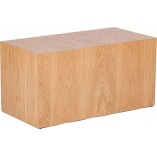 Stolik fornirowany japandi Firkant 76x38cm dąb naturalny Nordifra