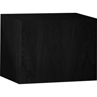 Stolik fornirowany japandi Firkant 50x38cm dąb czarny Nordifra