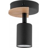 Reflektor Loft Cover Wood Czarny/Drewno | TK Lighting