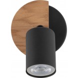 Reflektor Loft Cover Wood Czarny/Drewno | TK Lighting