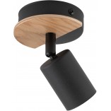 Reflektor Loft Cover Wood Czarny/Drewno | TK Lighting