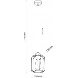 Lampa wisząca druciana Galaxy New 15cm czarna TK Lighting