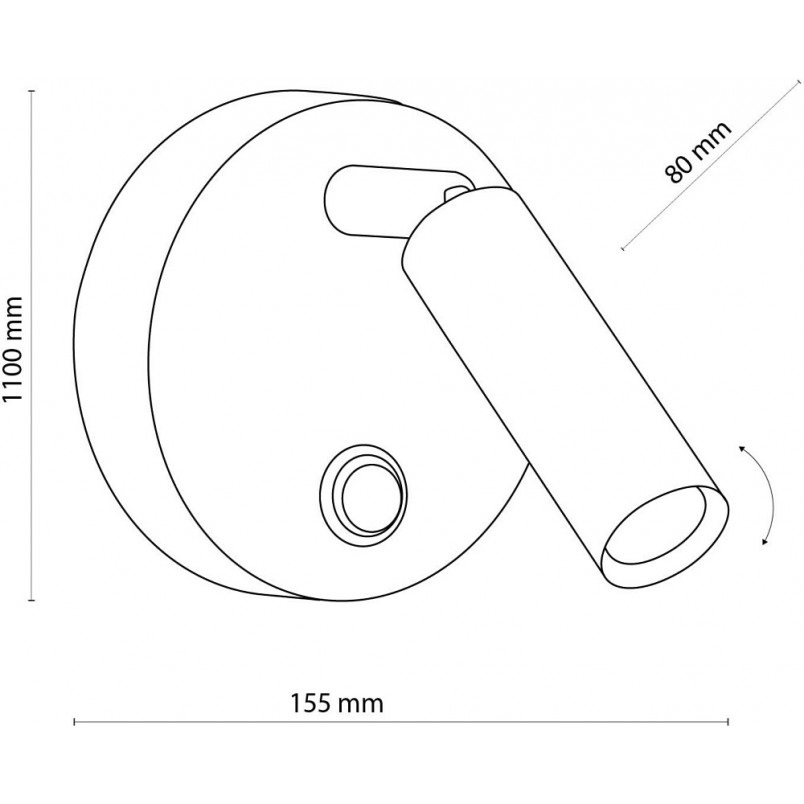 Kinkiet Enzo III Złoty TK Lighting | Elegancki Design