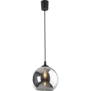 Lampa wisząca szklana kula Cubus 25cm chromowana TK Lighting