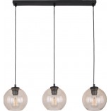 Lampa wisząca Cubus - 3 szklane kule, bursztyn | TK Lighting