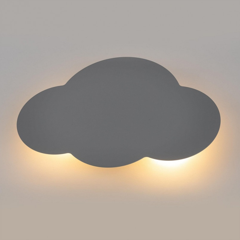 Kinkiet dziecięcy Chmurka Cloud szary TK Lighting | Lampy dla dzieci