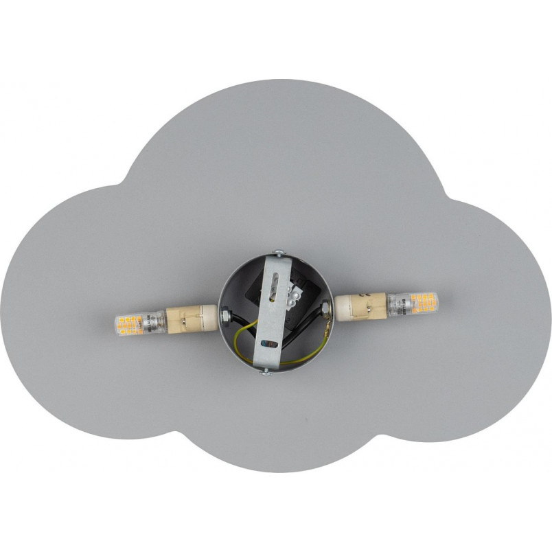 Kinkiet dziecięcy Chmurka Cloud szary TK Lighting | Lampy dla dzieci