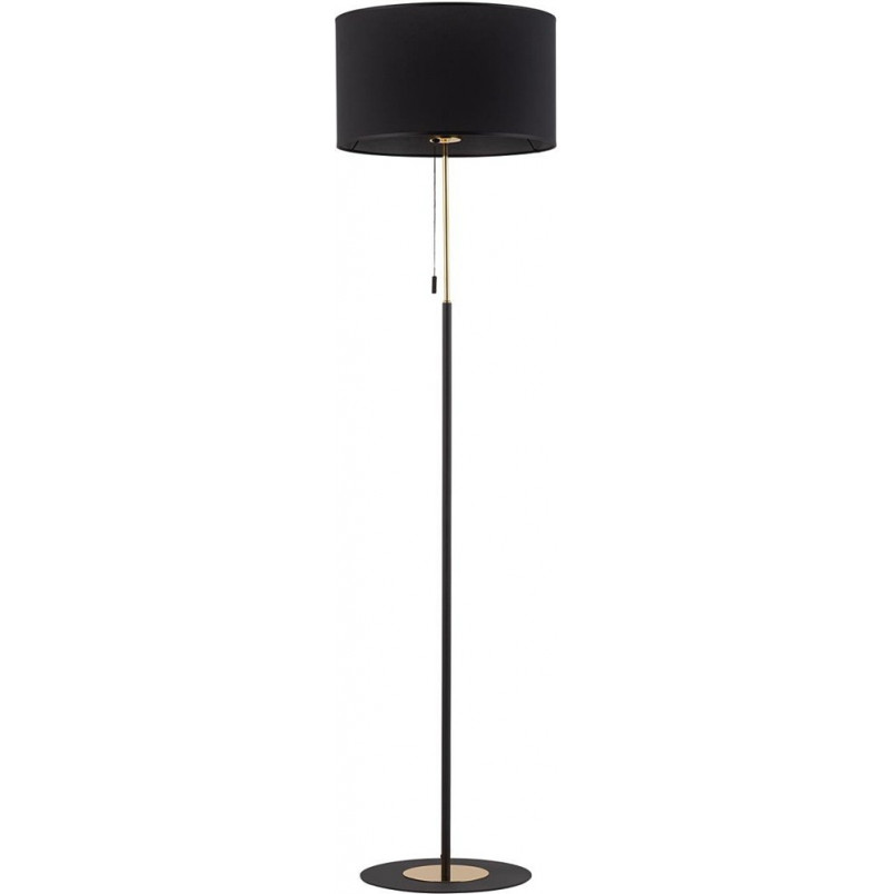 Lampa podłogowa czarna i złota Lord | TK Lighting