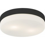 Plafon łazienkowy Pori | Biało-czarny, szklany | TK Lighting
