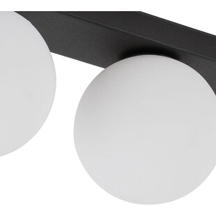 Plafon 3 szklane kule Mini 37cm biało-czarny TK Lighting