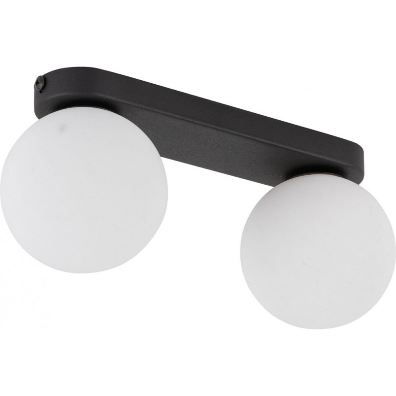 Plafon 2 szklane kule biało-czarny TK Lighting | Eleganckie oświetlenie
