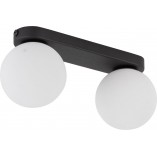 Plafon 2 szklane kule biało-czarny TK Lighting | Eleganckie oświetlenie
