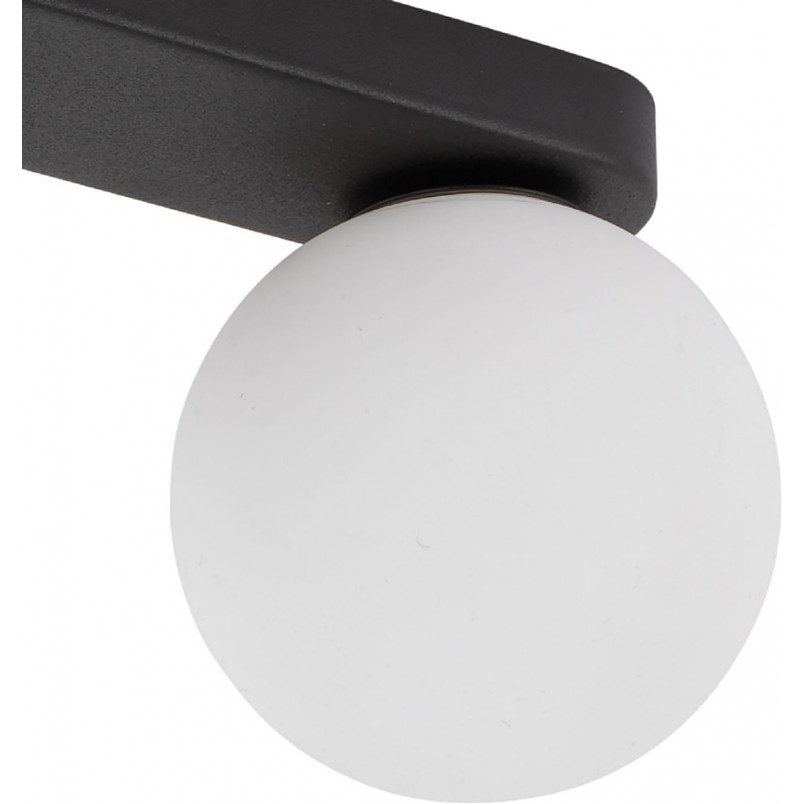 Plafon 2 szklane kule biało-czarny TK Lighting | Eleganckie oświetlenie