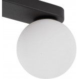 Plafon 2 szklane kule biało-czarny TK Lighting | Eleganckie oświetlenie