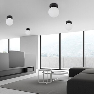 Plafon szklana kula Mini 10cm biało-czarny TK Lighting | Kup Teraz