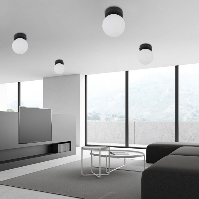 Plafon szklana kula Mini 10cm biało-czarny TK Lighting | Kup Teraz