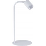 Lampa stołowa minimalistyczna Logan biała | TK Lighting
