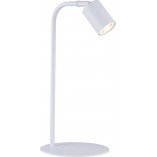 Lampa stołowa minimalistyczna Logan biała | TK Lighting