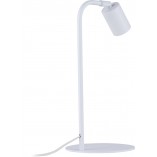 Lampa stołowa minimalistyczna Logan biała | TK Lighting