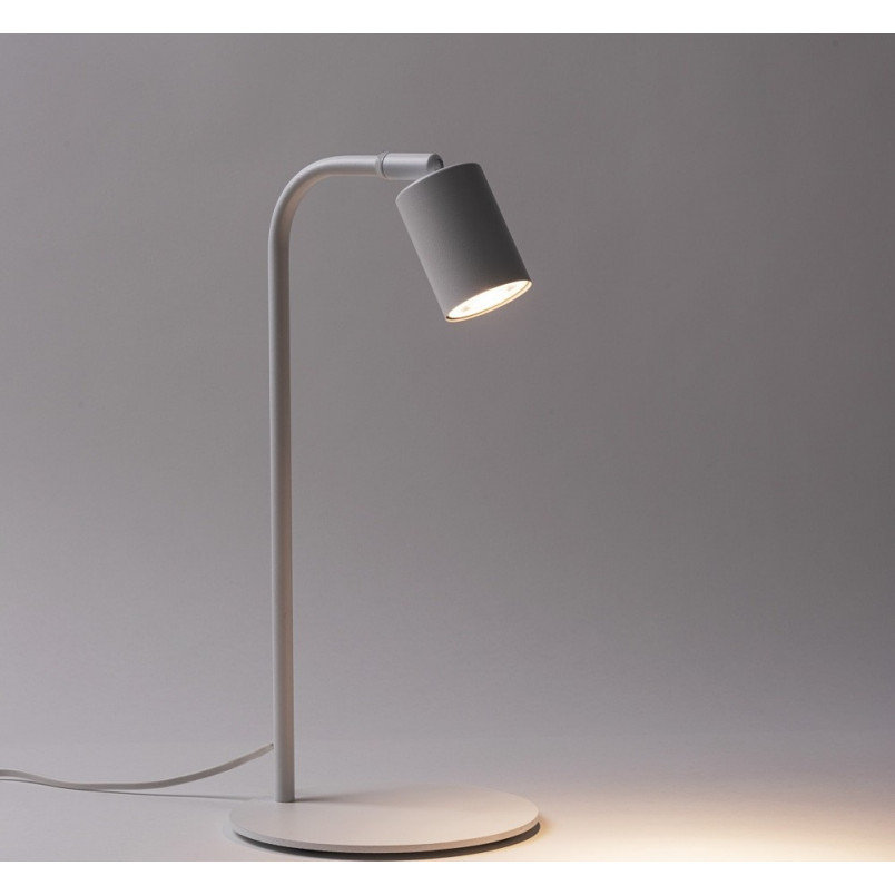Lampa stołowa minimalistyczna Logan biała | TK Lighting