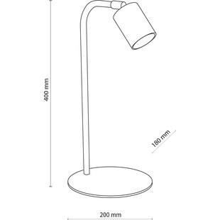 Lampa stołowa minimalistyczna Logan biała | TK Lighting