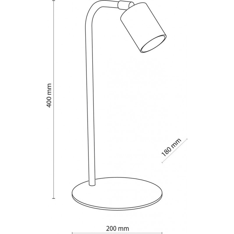 Lampa stołowa minimalistyczna Logan biała | TK Lighting