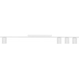 Lampa sufitowa minimalistyczna Logan IV 100cm biała | TK Lighting