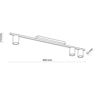 Lampa sufitowa minimalistyczna Logan III 80cm - TK Lighting
