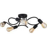 Lampa sufitowa Wave V czarna | TK Lighting - Loftowa elegancja