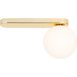 Plafon glamour szklana kula Bianca 27cm biało-złoty TK Lighting