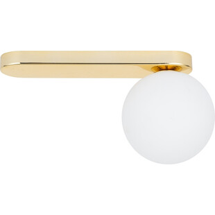 Plafon glamour szklana kula Bianca 27cm biało-złoty TK Lighting
